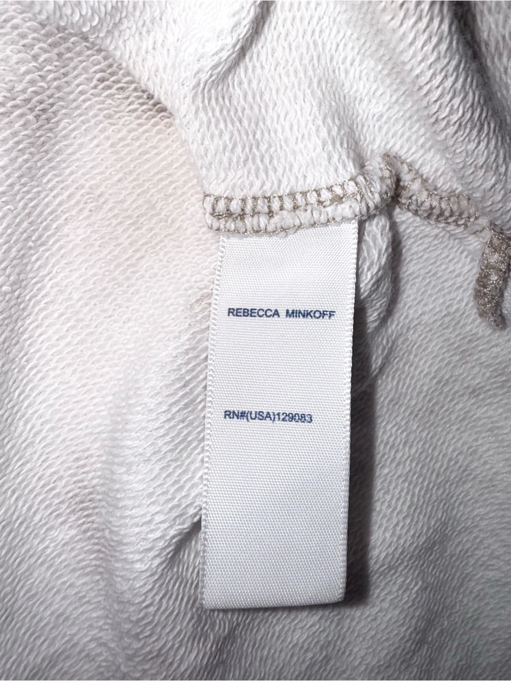 Rebecca Minkoff Women's Oversized Rosie Hoodie an Khaki Beach XS Orig $118 - Picture 7 of 8
